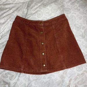 Corduroy mini skirt! Color is closest to last photos.